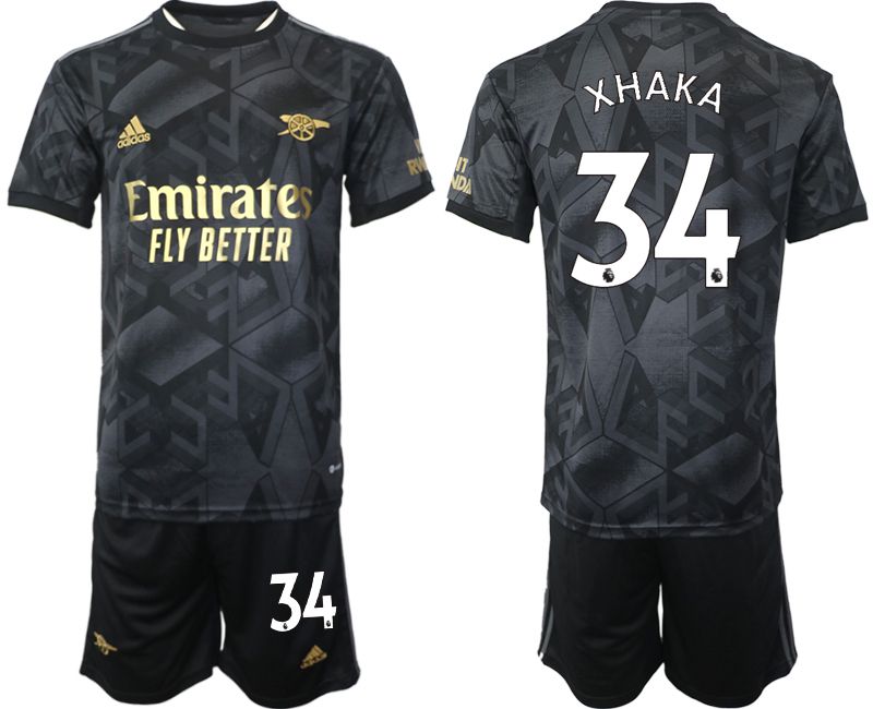 Men 2022-2023 Club Arsenal away black #34 Soccer Jersey->arsenal jersey->Soccer Club Jersey